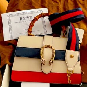 AUTHENTIC GUCCI DIONYSUS 2 WAY LEATHER BAG